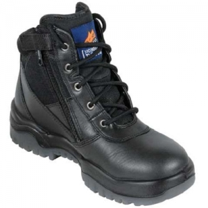 Mongrel SP ZipSider Series Lace Up Zip Side Ankle Boot – Black